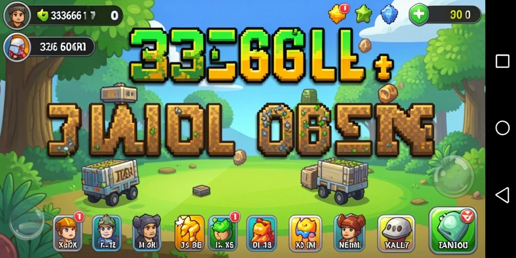 Tampilan gameplay menawan dari 333666 yang penuh warna.