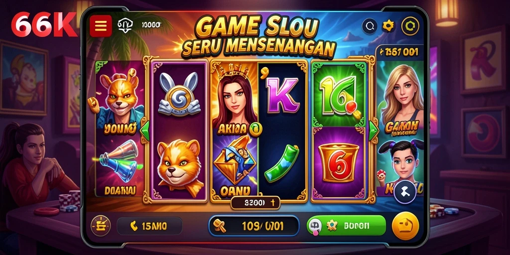 Tampilan gameplay Slot 66K dengan fitur menarik dan grafis menawan.