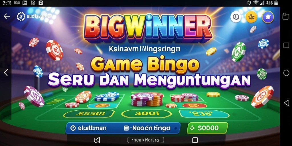 Tampilan gameplay Bingo yang menarik dan seru di BIGWINNER.
