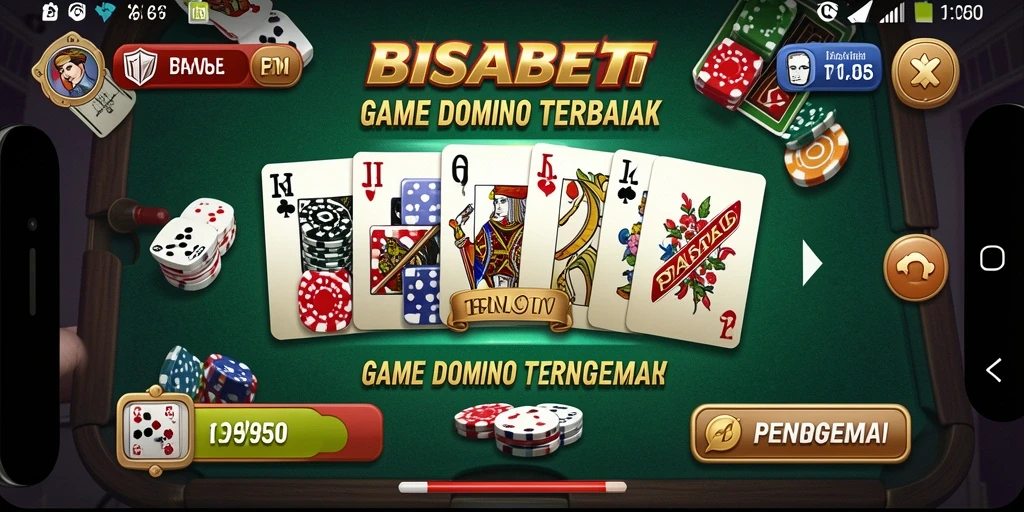 Screenshot gameplay BISABET dengan domino yang menarik.
