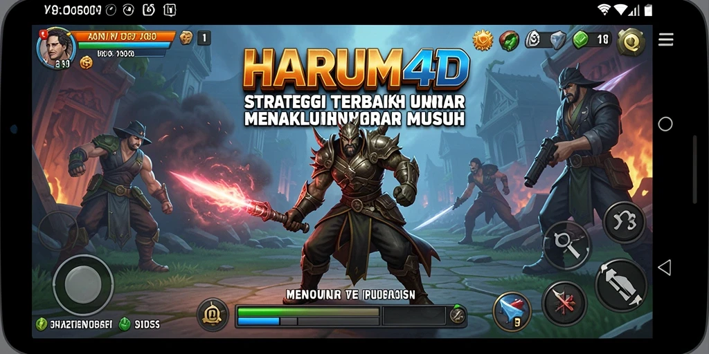 Tampilan gameplay seru dalam game strategi HARUM4D.