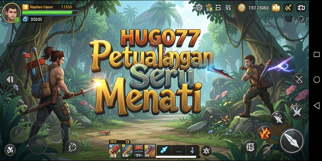 Tampilan gameplay HUGO77 yang seru dan menantang.