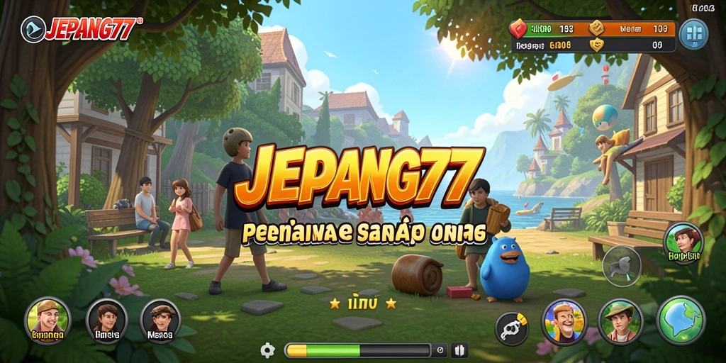 Tampilan permainan <strong>JEPANG77</strong> yang penuh warna dan menyenangkan.