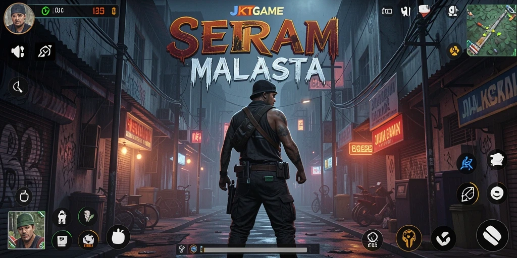 Tampilan gameplay JKTGAME yang mencekam dan menegangkan.