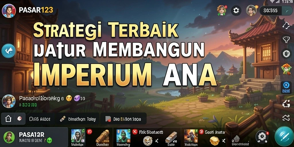 Tampilan gameplay PASAR123 yang menunjukkan strategi pasar.