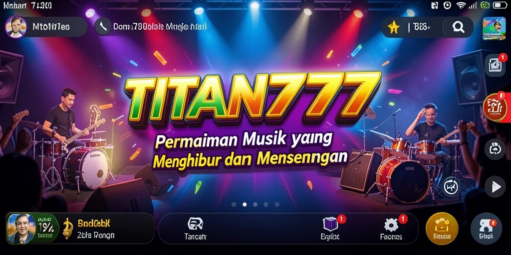 Tampilan gameplay TITAN777 yang penuh warna dan interaktif.